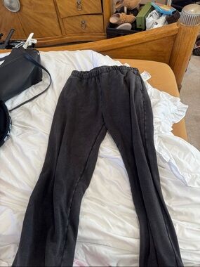 Black Wide-Leg aeropostale Lounge sweatpants